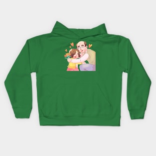 Grandpa Little Girl Kids Hoodie